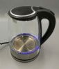 electric glass kettle boiling water with led
