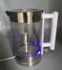 electric glass kettle boiling water with led